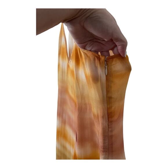 Cult Gaia Domino Printed Midi Coverup Beach Dress Split Front Dusty Dye Size M - Picture 13 of 14